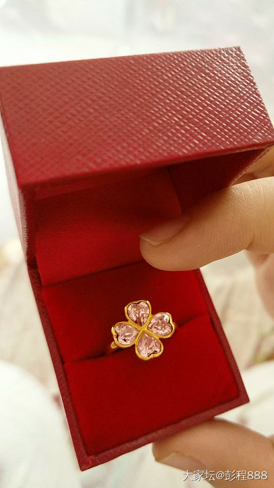 周六福 黄金红宝石套链_金