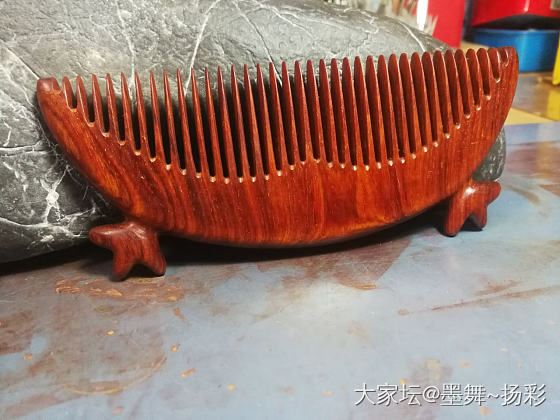 小叶紫檀鹿角木梳_小叶紫檀梳子