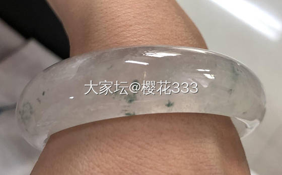 冰飘花镯子_手镯翡翠