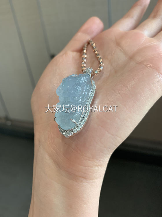 翡翠果冻底龙头_挂件翡翠