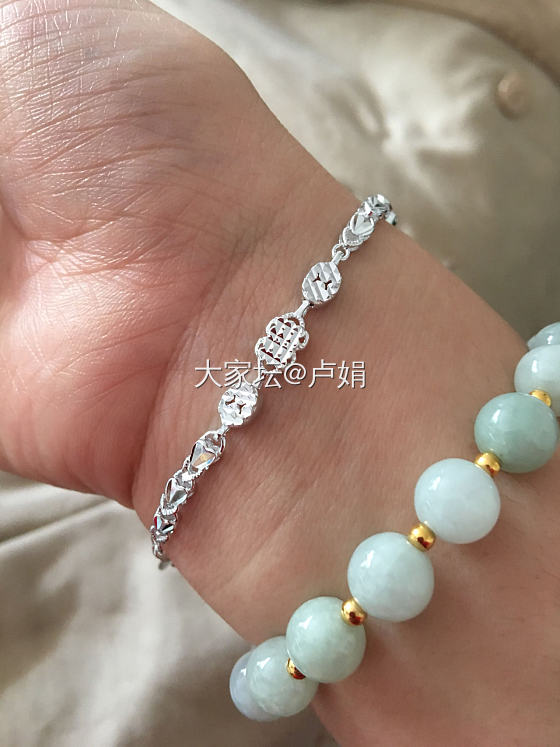 小清新～🍀🍀🍀_手链银