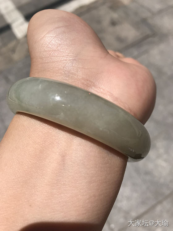 我又搞了件奇怪的玩意儿🦖🦖🦖绿豆汤的既视感🌪🌪🌪123室内无灯光，456室外强阳..._手镯翡翠