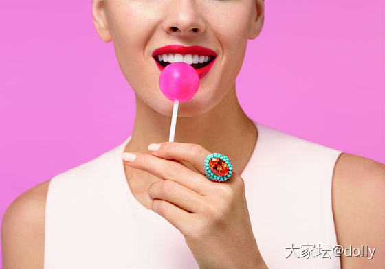 harry winston 的candy系列_戒指镶嵌彩色宝石