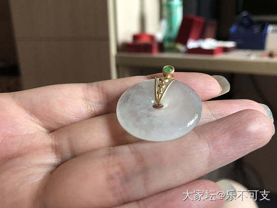 喜欢的扣子秀一波_挂件翡翠