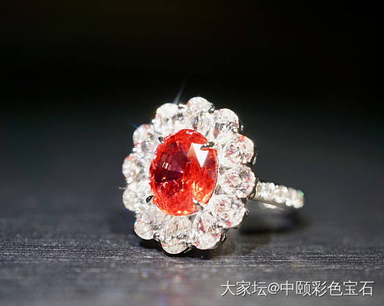 ##中颐旗舰天然马亨盖尖晶戒指##  3.03ct GIC证书_戒指尖晶石