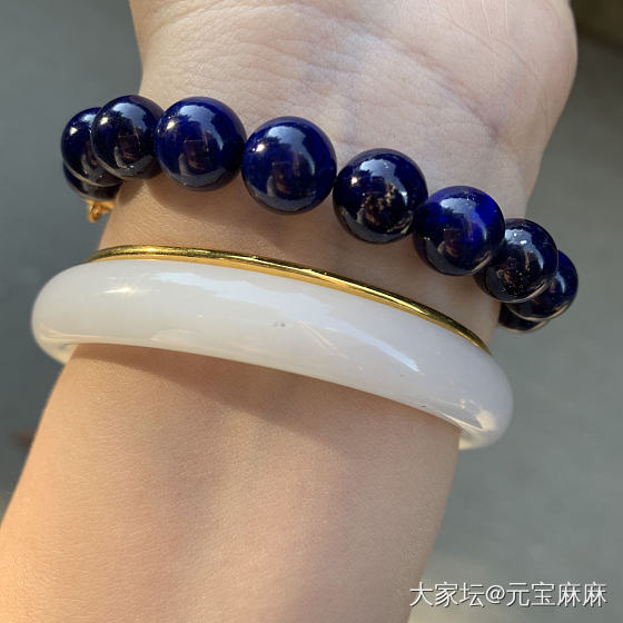 亲子考拉🐨_珠串青金石金