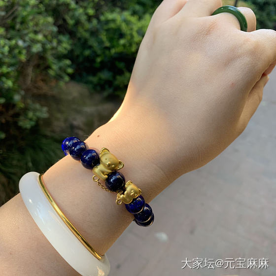 亲子考拉🐨_珠串青金石金