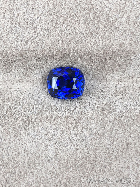 这么漂亮的一颗皇家蓝 看会不会种草 【GRS 2.5ct royal blue】_彩色宝石