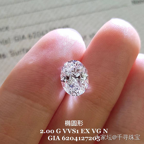 🌟椭圆钻2克拉现货
     有没有做爱丽丝婚戒同款的💍_钻石千寻珠宝