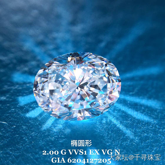 椭圆 2.00 G VVS1 Ex Vg N GIA现货_钻石千寻珠宝