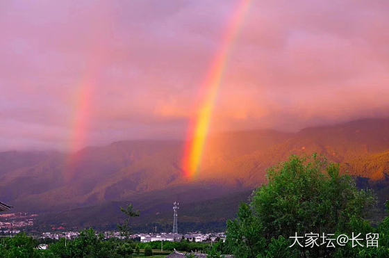 大理的双彩虹_大理景色旅游