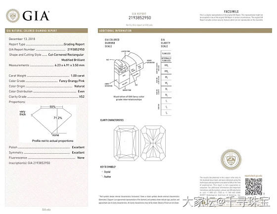 一克拉中彩橘粉雷迪恩
收藏级别，寻实力买家_钻石千寻珠宝