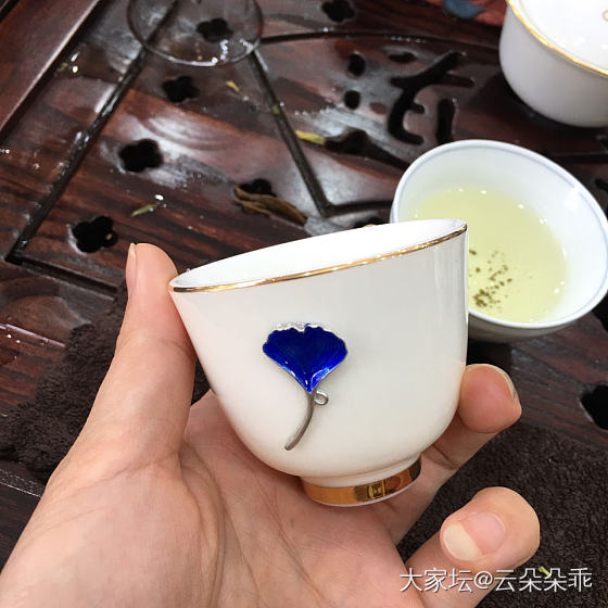 把玩籽白珠串和品茗杯～_珠串和田玉