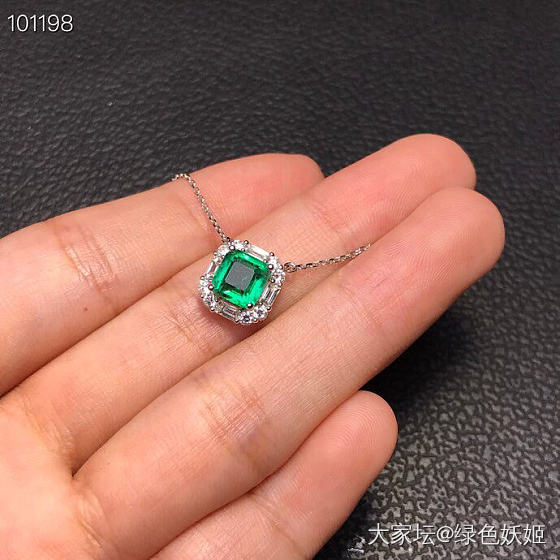 祖母绿链牌主石1.403ct，【SC01278-L10Y50H00】_祖母绿