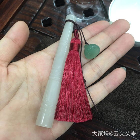 绑烟枪，晒串串～_珠串把玩件和田玉