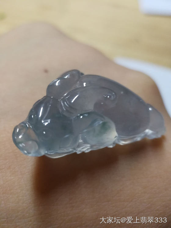 刚到手的丑丑的金蟾_挂件翡翠