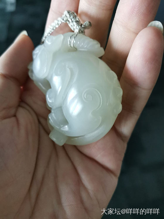 缘分好神奇~_挂件和田玉