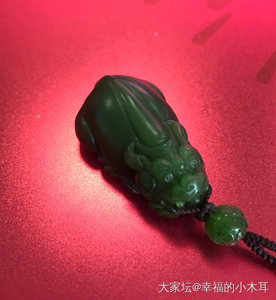 ♥️菠菜绿貔貅  欣赏随评_碧玉和田玉