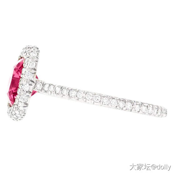 2.93ct马亨盖热粉尖晶镶嵌回来了_戒指尖晶石