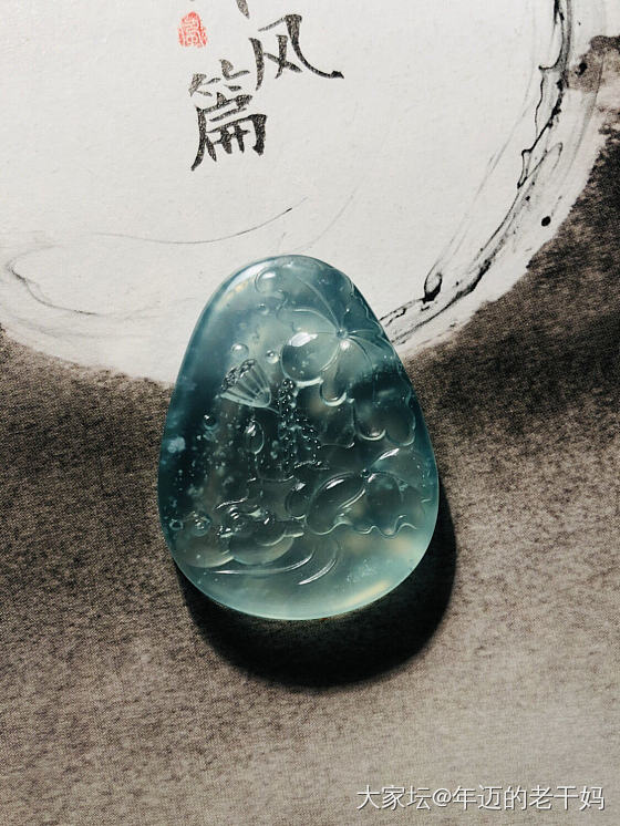 天青冻精品，听风篇_翡翠玉石