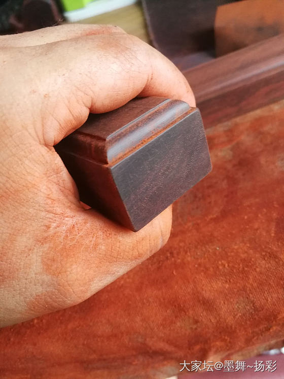 小叶紫檀镇纸手工打磨_镇纸小叶紫檀