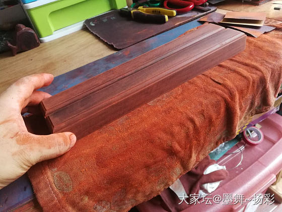 小叶紫檀镇纸手工打磨_镇纸小叶紫檀