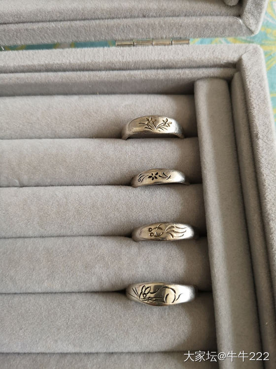 妈妈年轻时候打的银戒指_戒指银