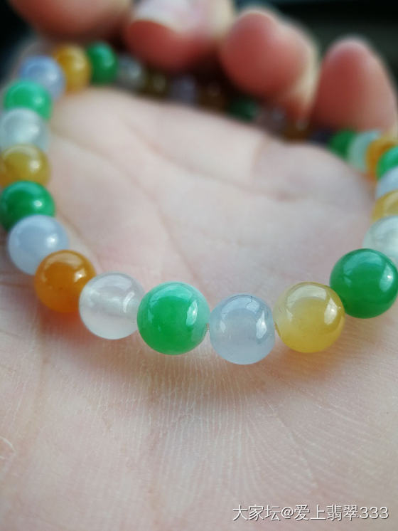 糖果串少了红色总是遗憾_珠串翡翠