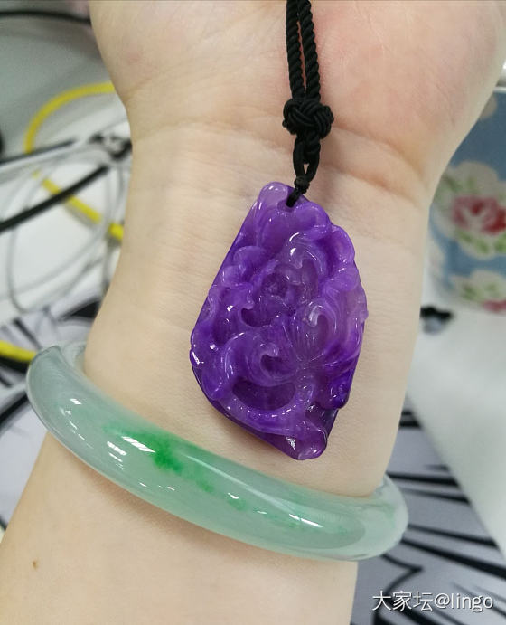 紫色实在太上相了_挂件翡翠