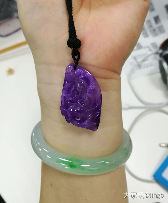 紫色实在太上相了_挂件翡翠