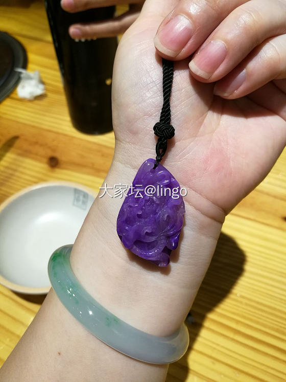 紫色实在太上相了_挂件翡翠
