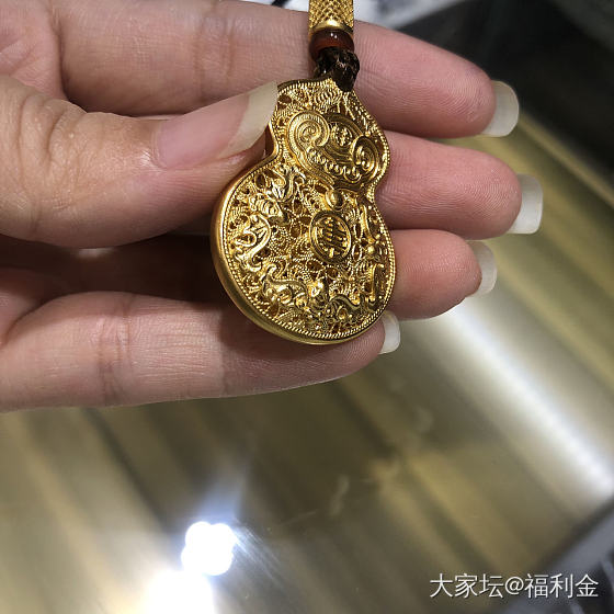 古法花丝 福寿连绵_挂件金福利社