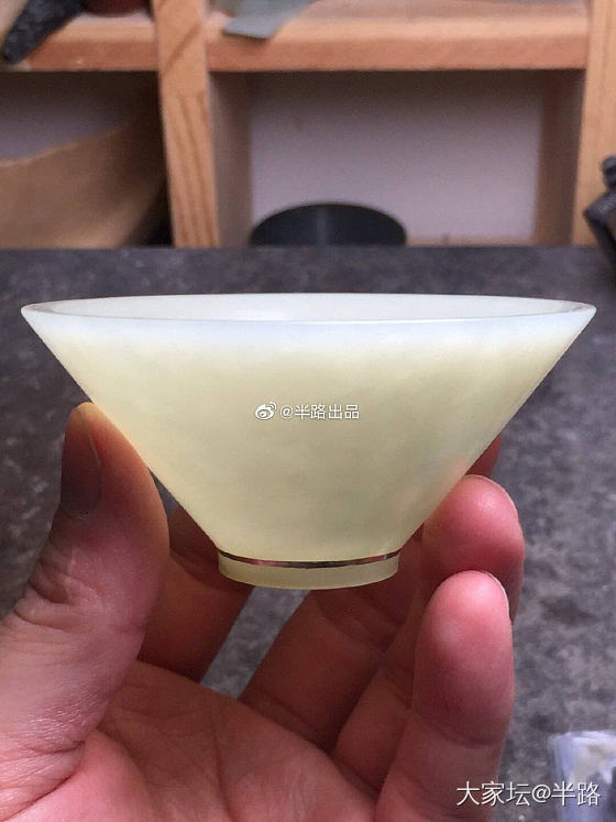 小茶杯～斗盏_和田玉