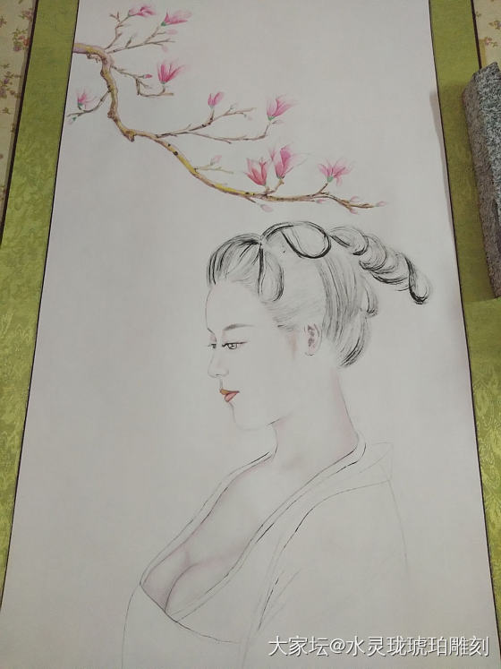 终于画好，中间断断续续的画了一星期……_手绘