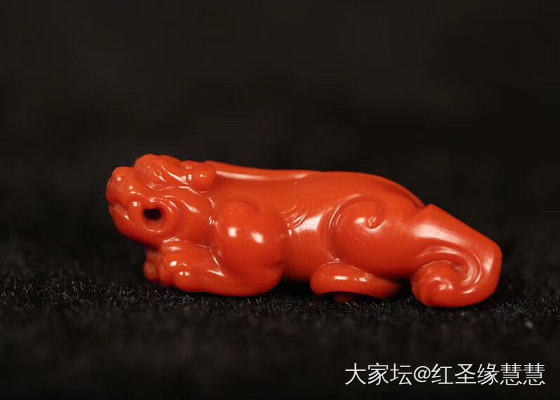 苏工柿子红【 螭龙 】_玉髓玛瑙