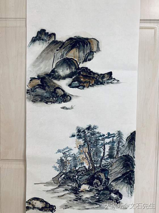 秋江带雨 寒沙萦水_书画