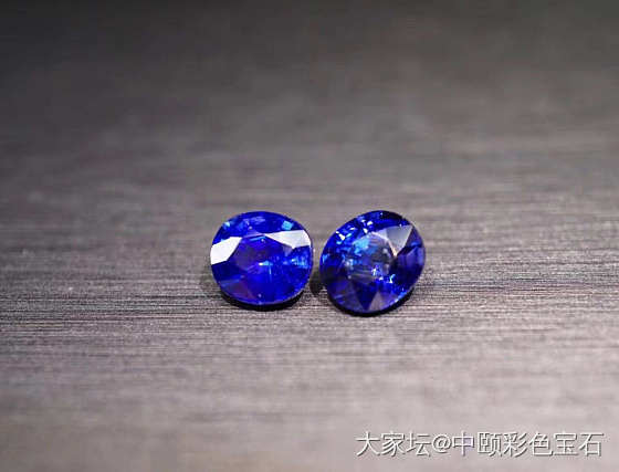 ##中颐天然皇家蓝蓝宝石 一对##  3.72ct_蓝宝石