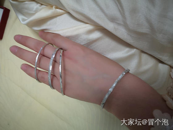 昨天收拾最近入的铂金首饰_铂