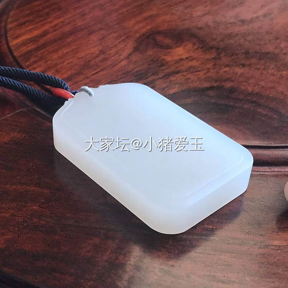 和田羊脂玉平安牌_挂件和田玉