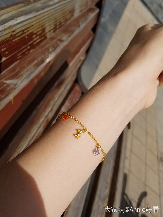 阳光真好呀！_手链金
