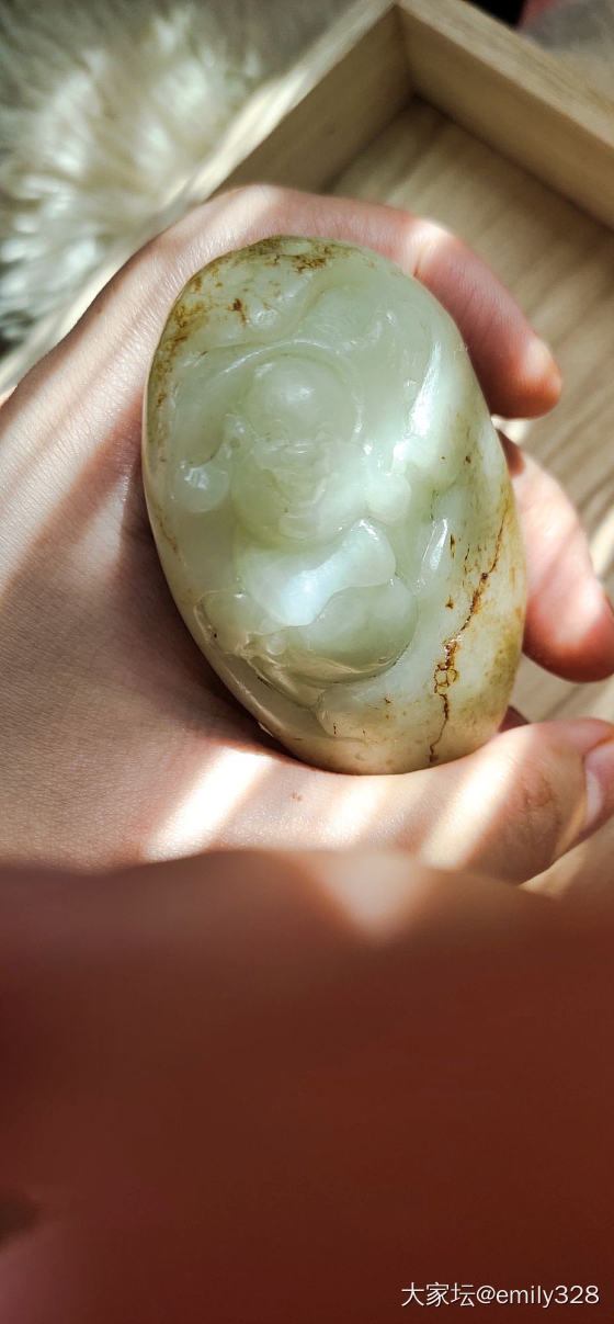 刚入的和田玉手把件_把玩件和田玉