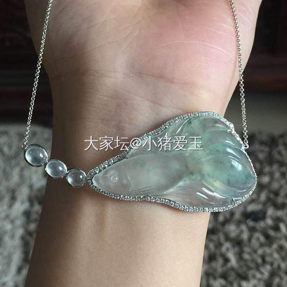高冰飘花果冻孔雀鱼_挂件翡翠
