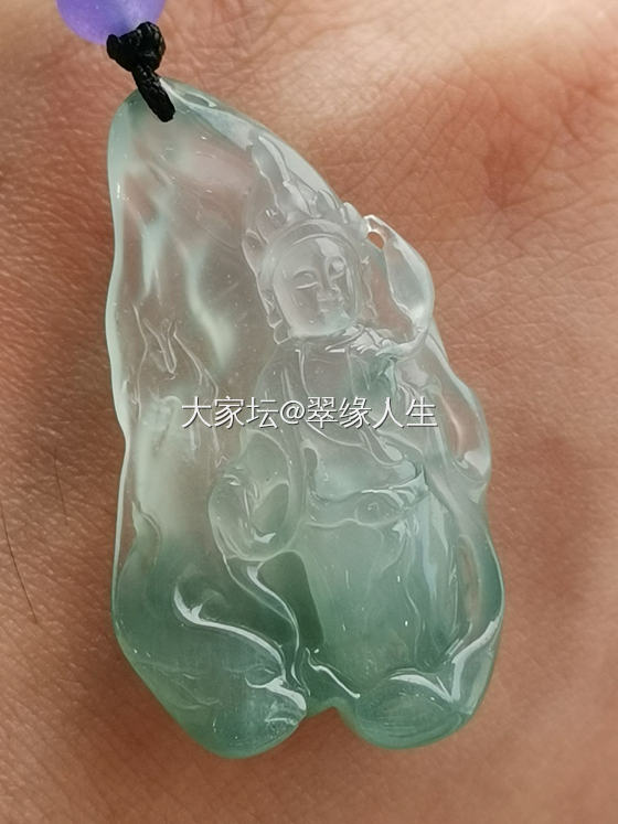 发一个度母挂件大家共赏_翡翠