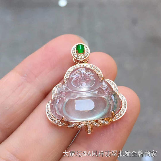 一波18k镶嵌成品_翡翠