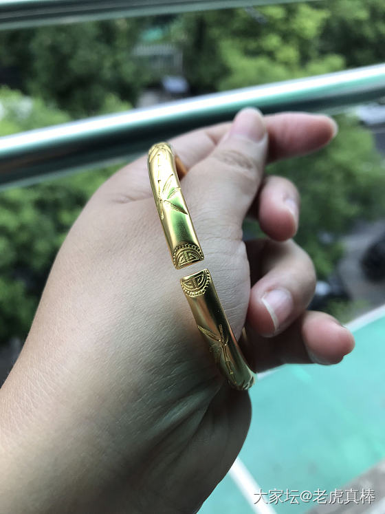 终于大团圆了_打金手镯