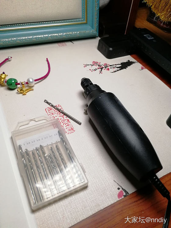 手工编绳版金潘珍珠翡翠白玉汤_手饰