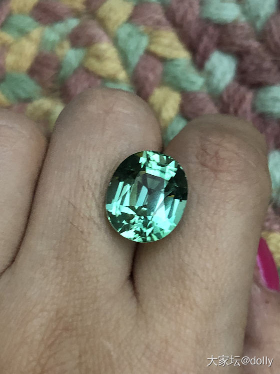 非洲产地绿碧玺11.11ct_刻面宝石碧玺彩色宝石