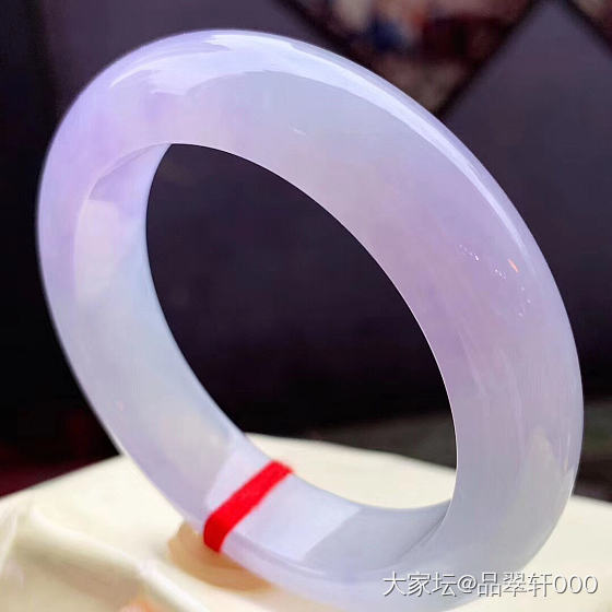 秀条 新货 冰紫正圈镯子_翡翠
