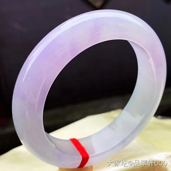 秀条 新货 冰紫正圈镯子_翡翠