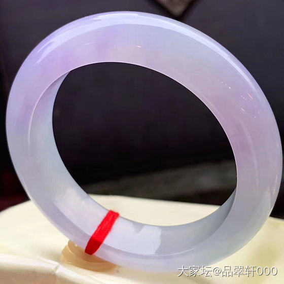 秀条 新货 冰紫正圈镯子_翡翠